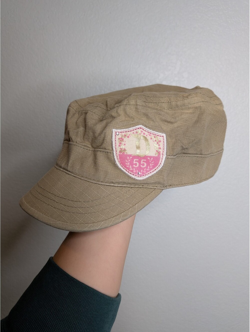 Disneyland Resort Disney 55th Anniversary Khaki Military Cadet Hat Cap